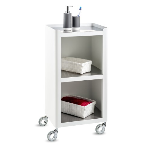 Home And Bathroom Cabinet On Wheels, At Home Bathroom Shelves