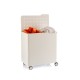 Laundry basket on wheels LUCCA with soft closing system