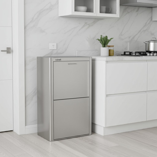 Poubelle de tri sélectif CUBEK en...