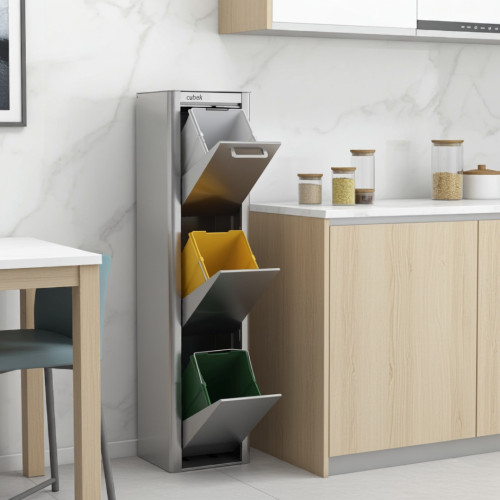 Selective sorting bin with 3 tilt-out... Selective sorting bin with 3 tilt-out...