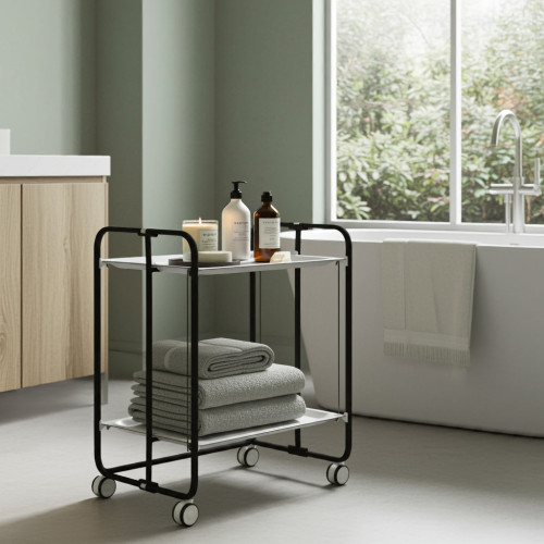 Desserte pliante BAUHAUS avec... Desserte pliante BAUHAUS avec...