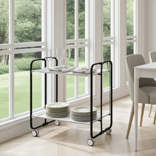 Desserte pliante BAUHAUS avec... Desserte pliante BAUHAUS avec...