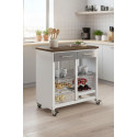 BERGEN Kitchen Trolley Cherry Finish in Contemporary Kitchen – Don Hierro BERGEN Kitchen Trolley Cherry Finish in Contemporary Kitchen – Don Hierro